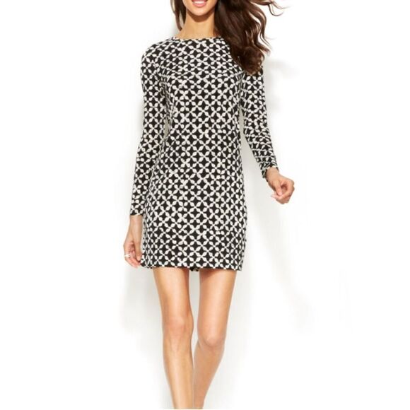 Michael mk abstract long sleeve dress - Picture 1 of 5